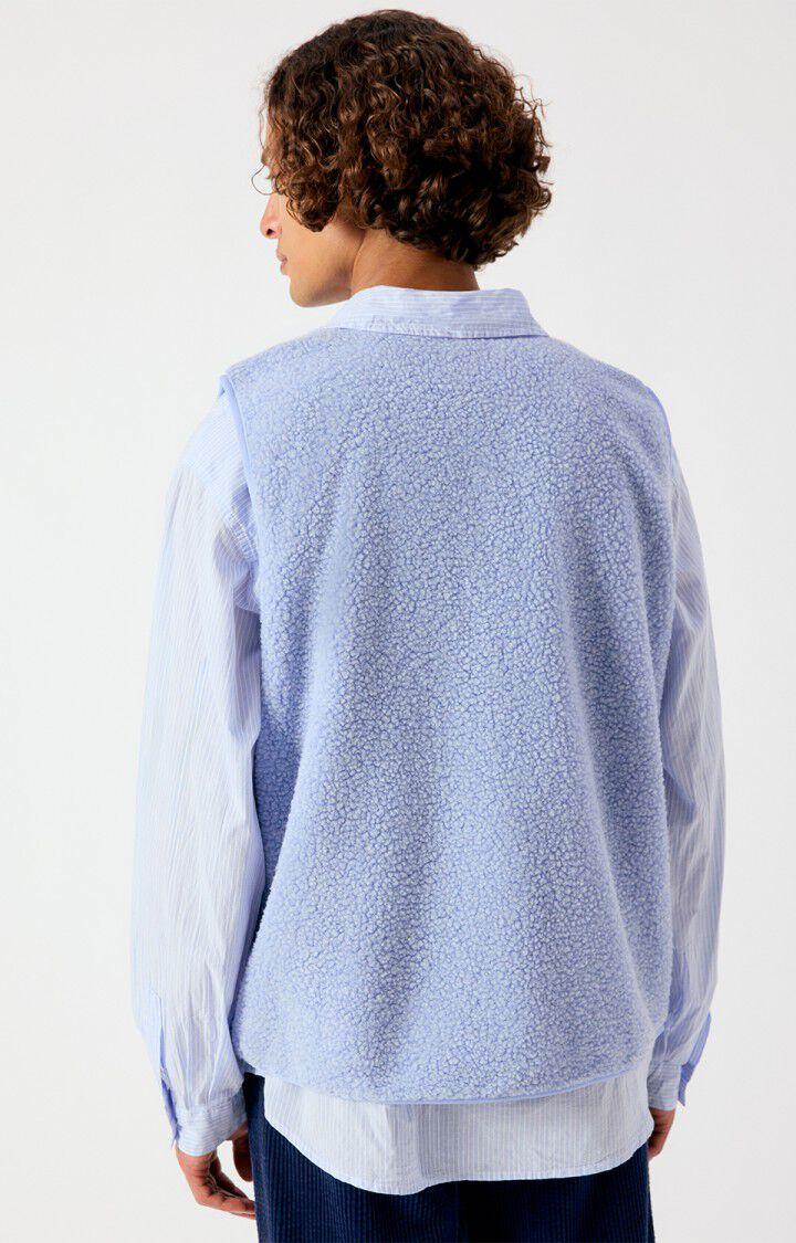 American Vintage Hoktown Teddyfleece Weste Givre Chine Herren hellblau